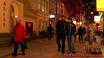 Prozzie sucks tourist in amsterdam