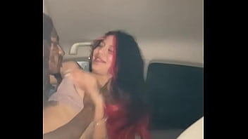 Latina cheats on her in her ’s car