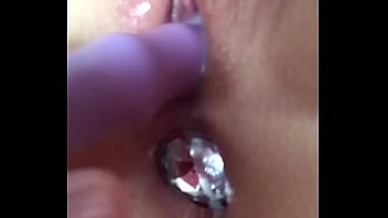 Squirting Solo s. Slut with Plug up my Ass