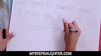 MyStepDaughter-Petite skinny stepdaughter Emily Willis rides stepdads cock