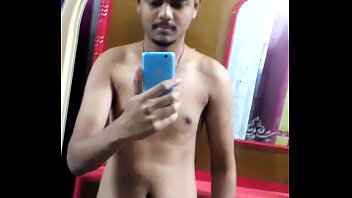 Indian boy monty masturbates in front of the mirror