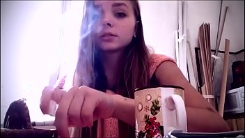 Cute girl smoking (Russia) (1)