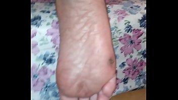 Feet wife slippers dirty soles