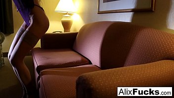 Hotel slut Alix gets herself all hot and bothered!