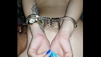 Puerto Rican 19 Handcuffed and Cumming on BBC Tattoos Bend Over Bitch