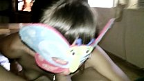 teen jiggles butterfly mask